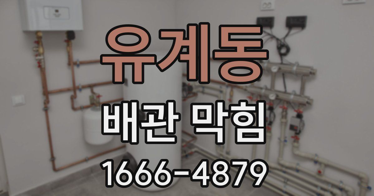 유계동 배관 막힘