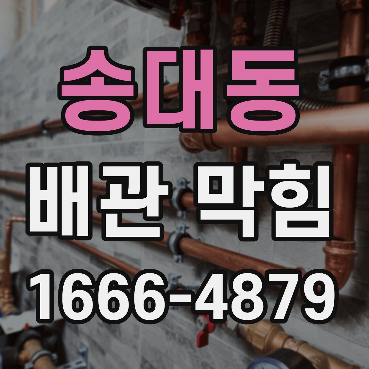 송대동 배관 막힘