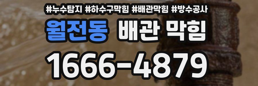 월전동 배관 막힘