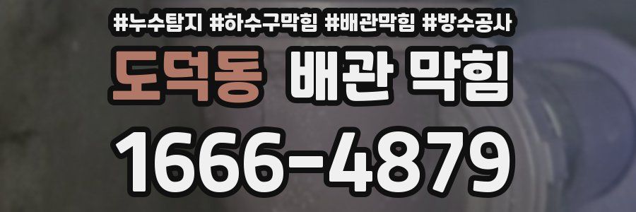 도덕동 배관 막힘