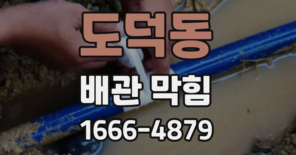 도덕동 배관 막힘