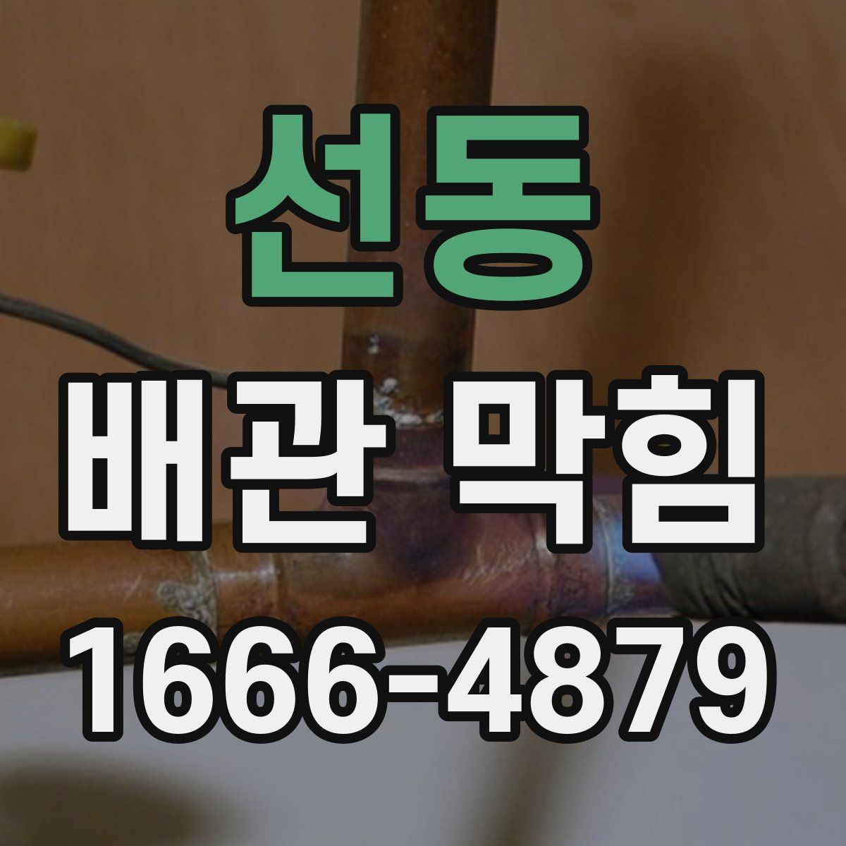 선동 배관 막힘