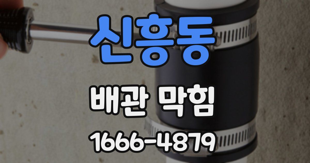 신흥동 배관 막힘