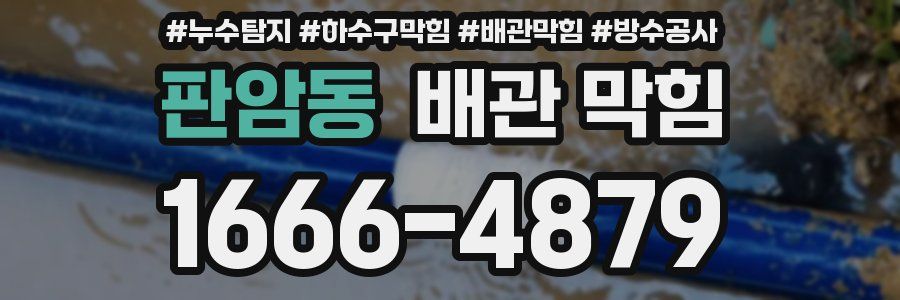 판암동 배관 막힘