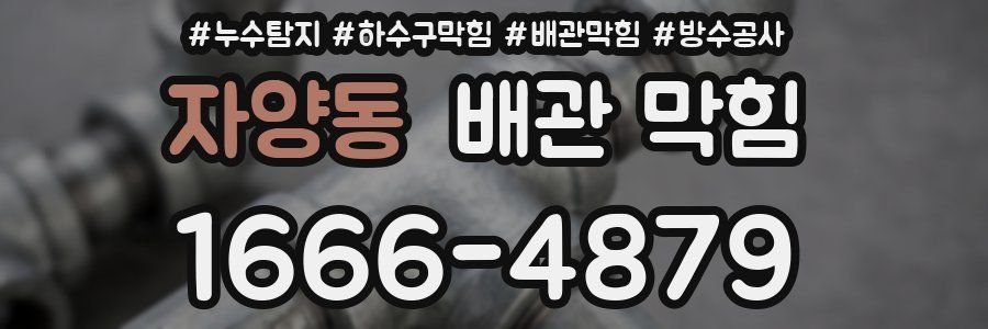 자양동 배관 막힘