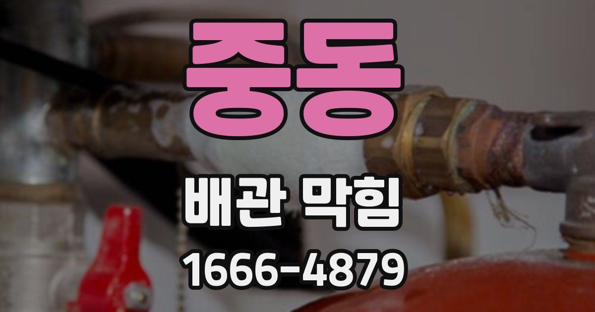 중동 배관 막힘