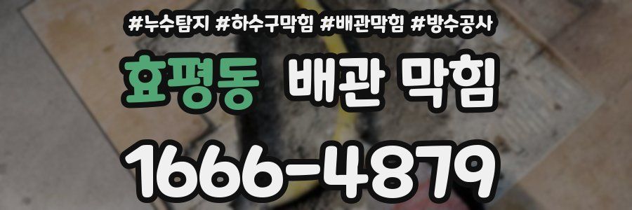 효평동 배관 막힘