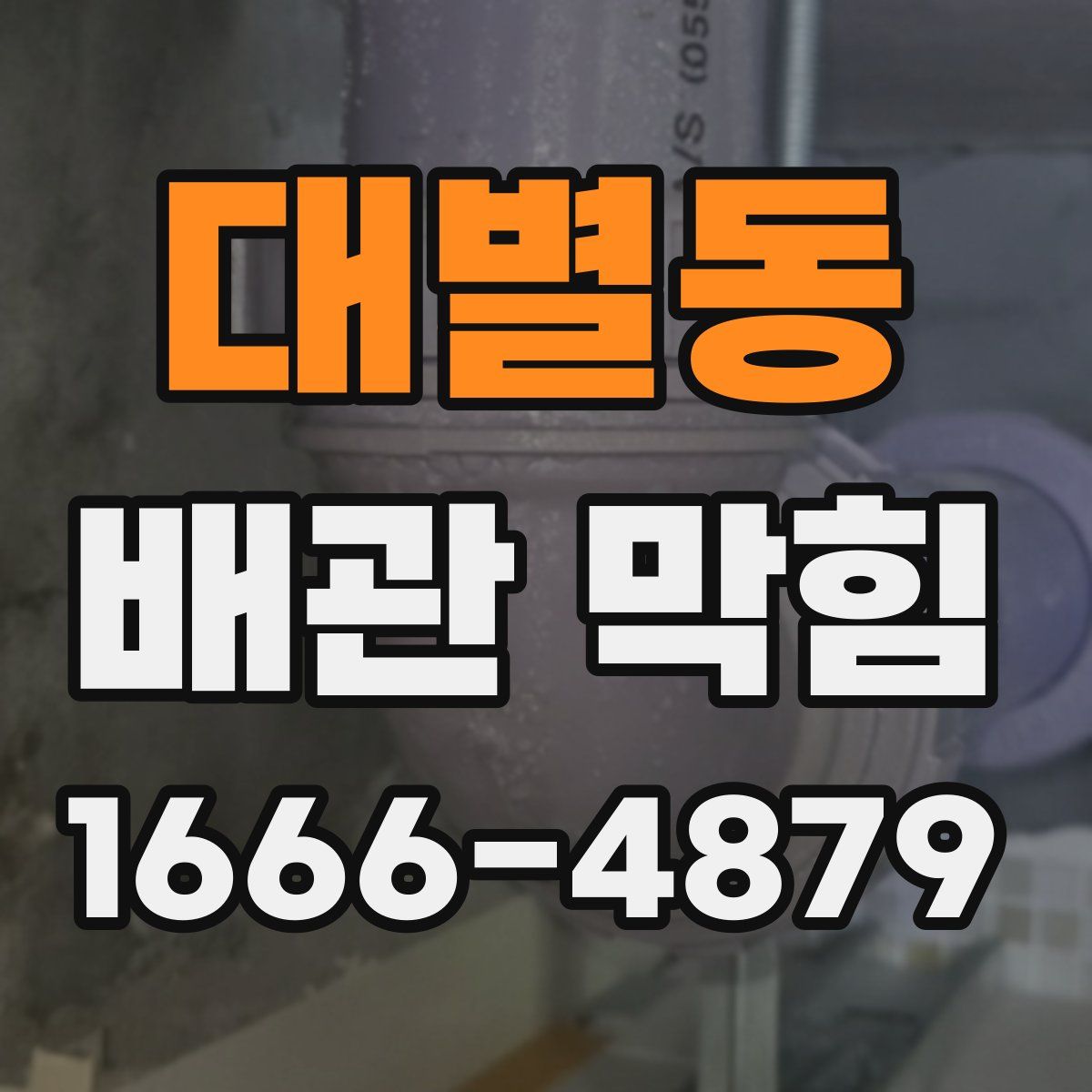 대별동 배관 막힘