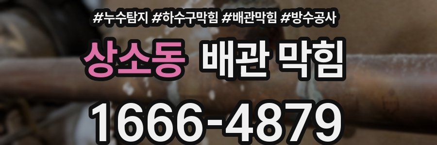 상소동 배관 막힘