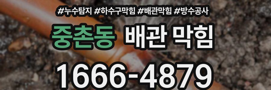 중촌동 배관 막힘