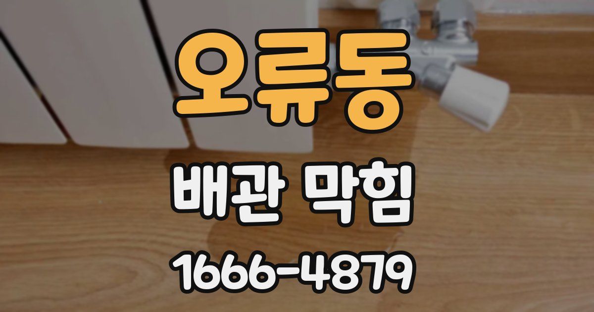 오류동 배관 막힘