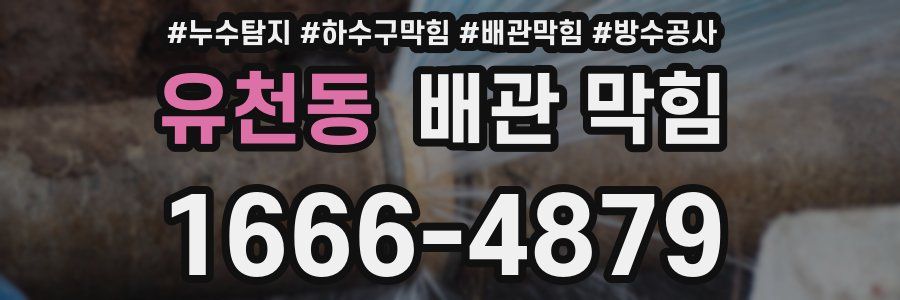 유천동 배관 막힘