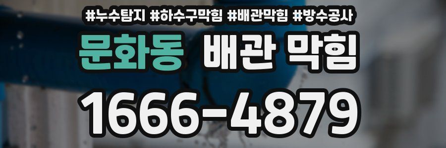 문화동 배관 막힘