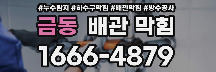 금동 배관 막힘