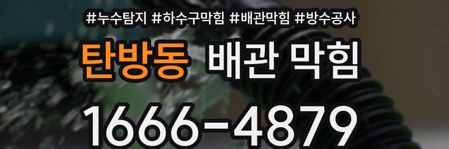 탄방동 배관 막힘