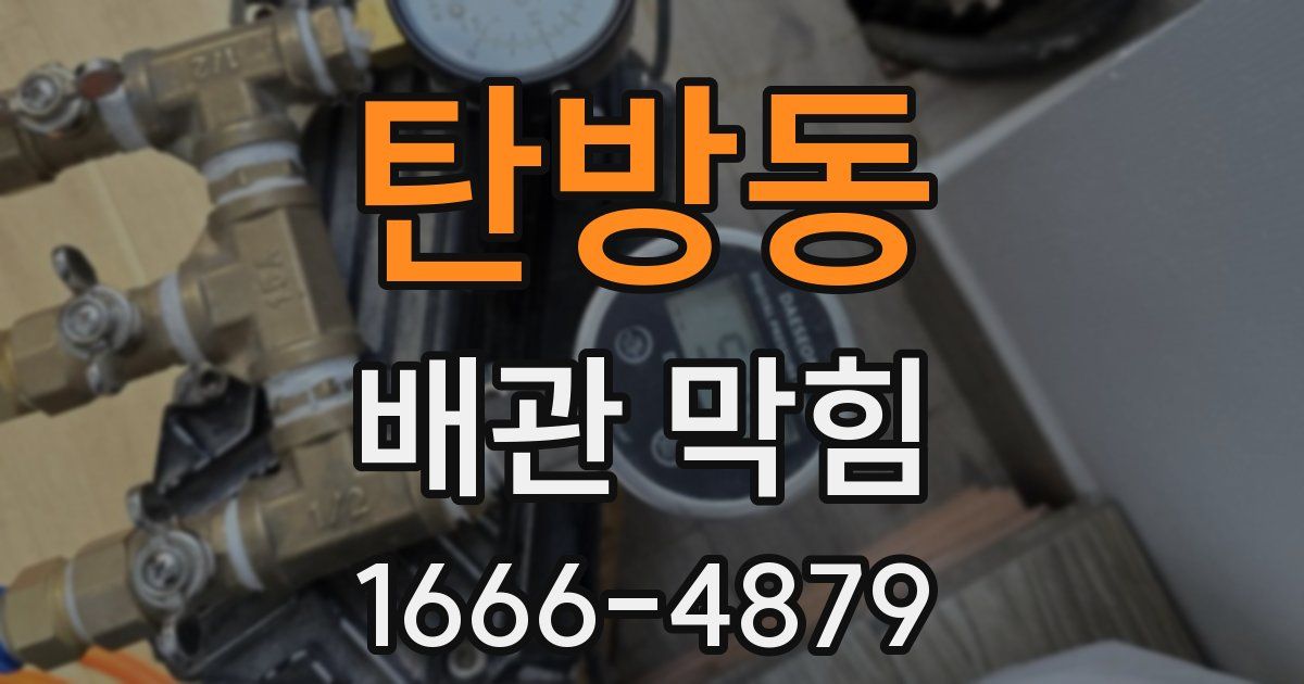 탄방동 배관 막힘