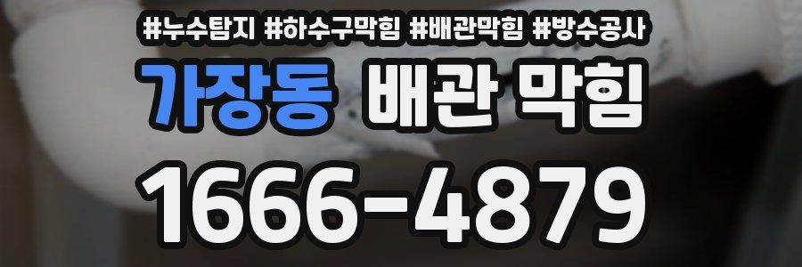 가장동 배관 막힘