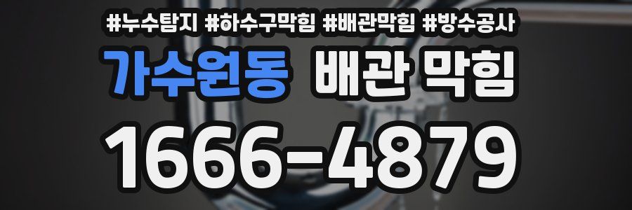 가수원동 배관 막힘