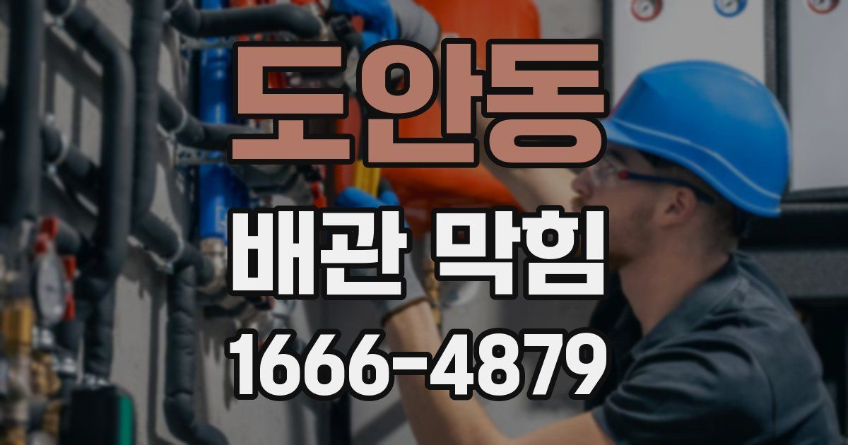 도안동 배관 막힘