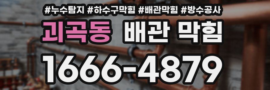 괴곡동 배관 막힘
