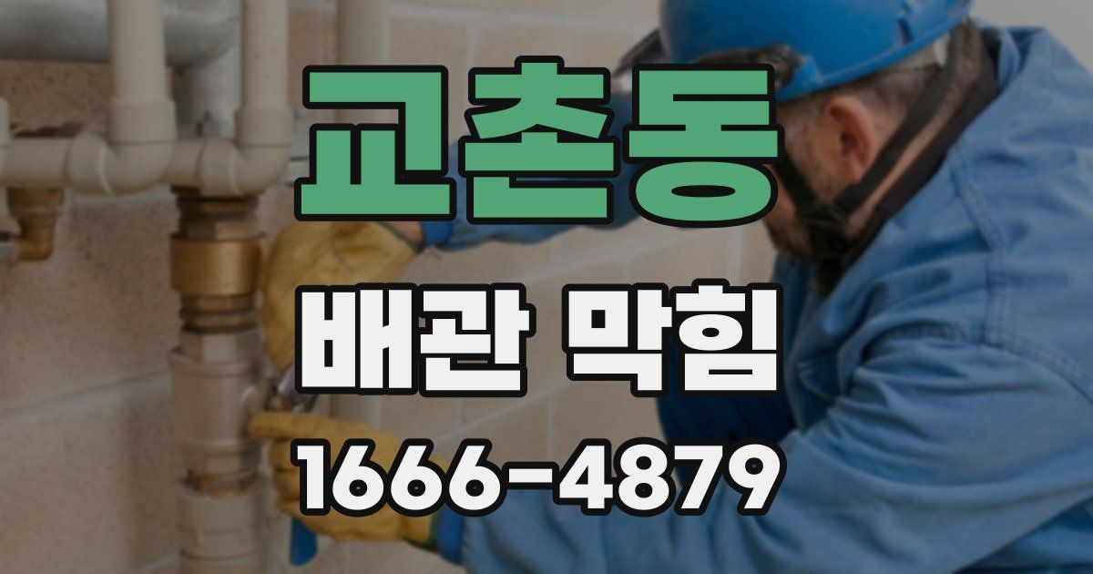 교촌동 배관 막힘