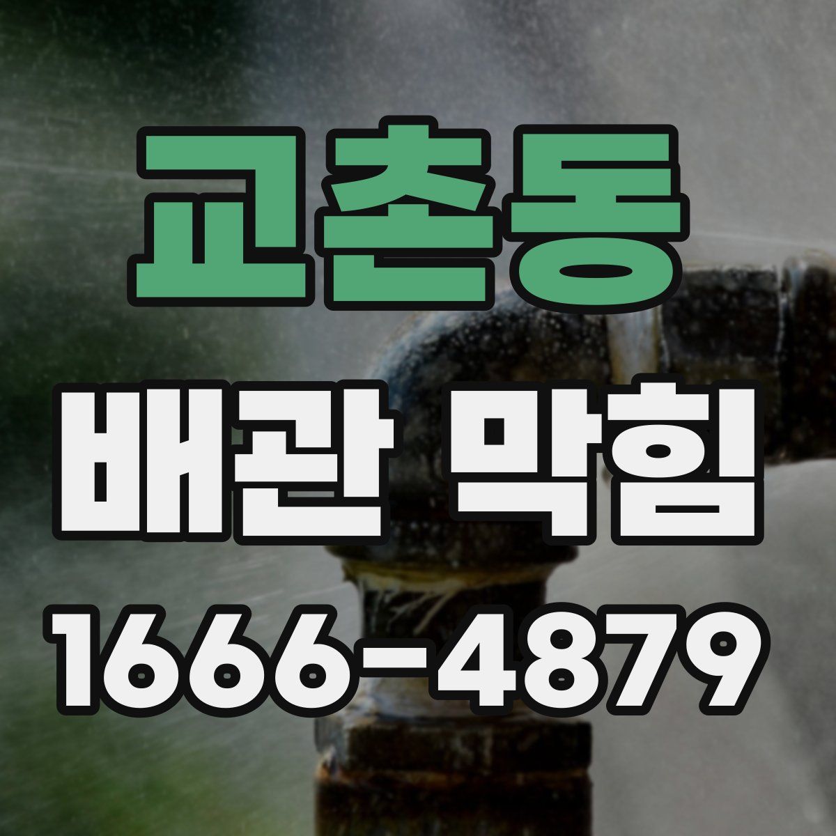 교촌동 배관 막힘