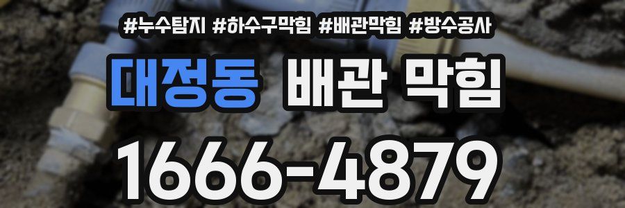 대정동 배관 막힘