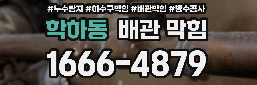 학하동 배관 막힘