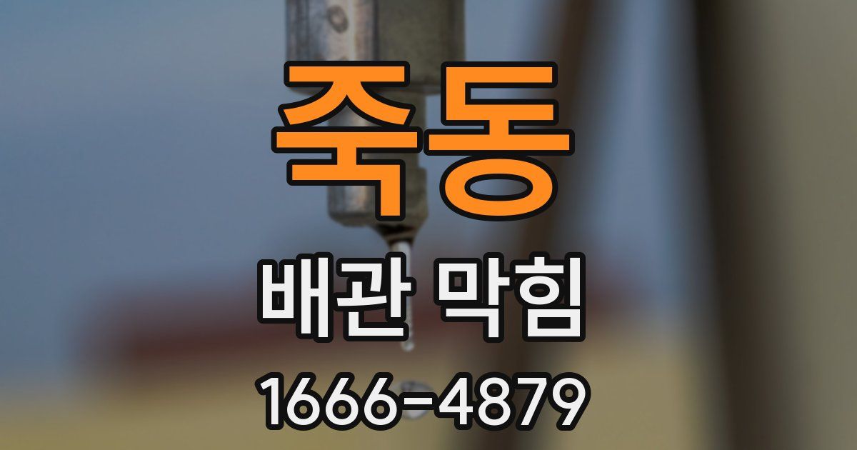 죽동 배관 막힘