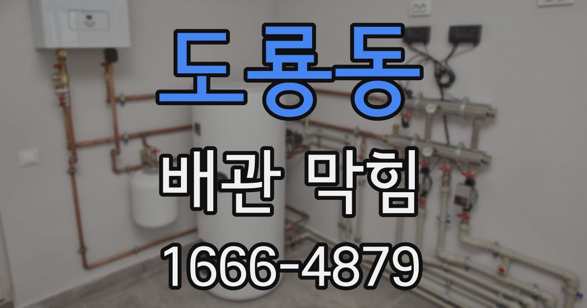 도룡동 배관 막힘