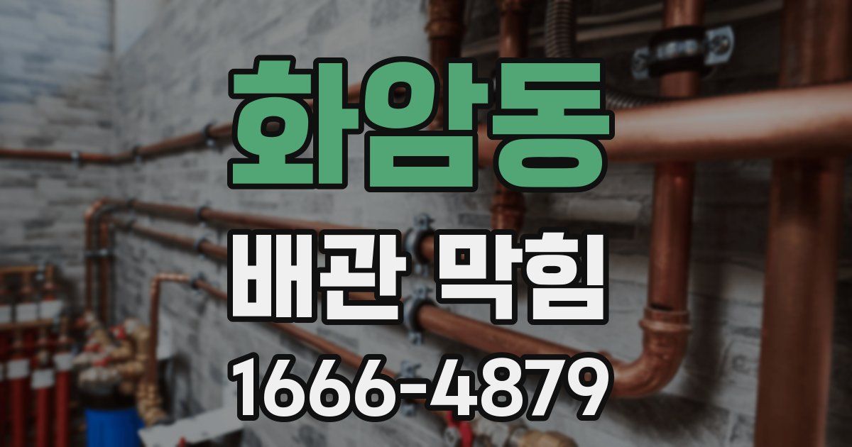 화암동 배관 막힘