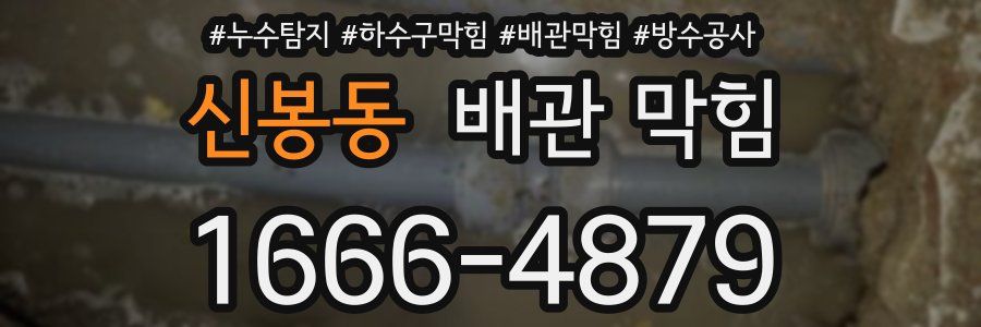 신봉동 배관 막힘