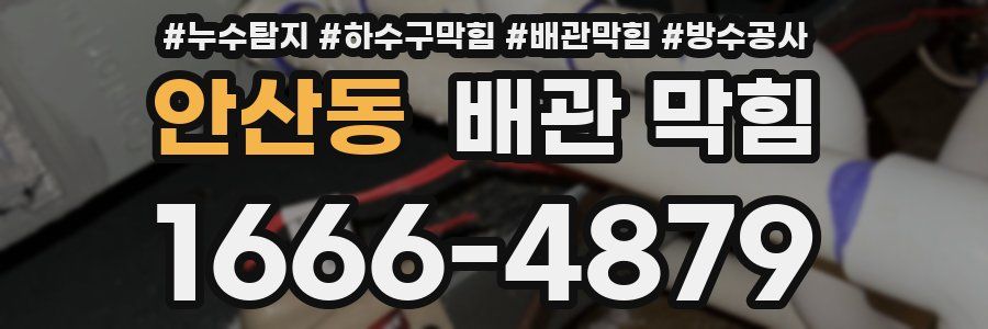 안산동 배관 막힘