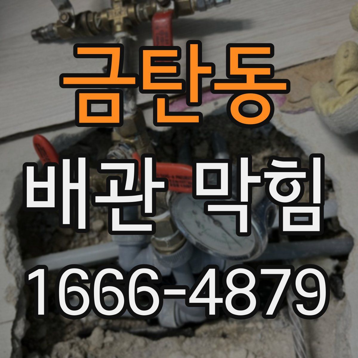 금탄동 배관 막힘