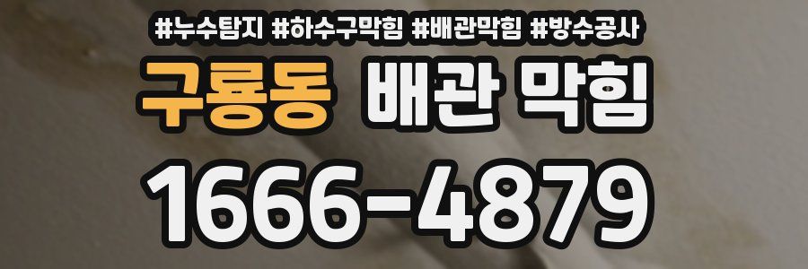 구룡동 배관 막힘