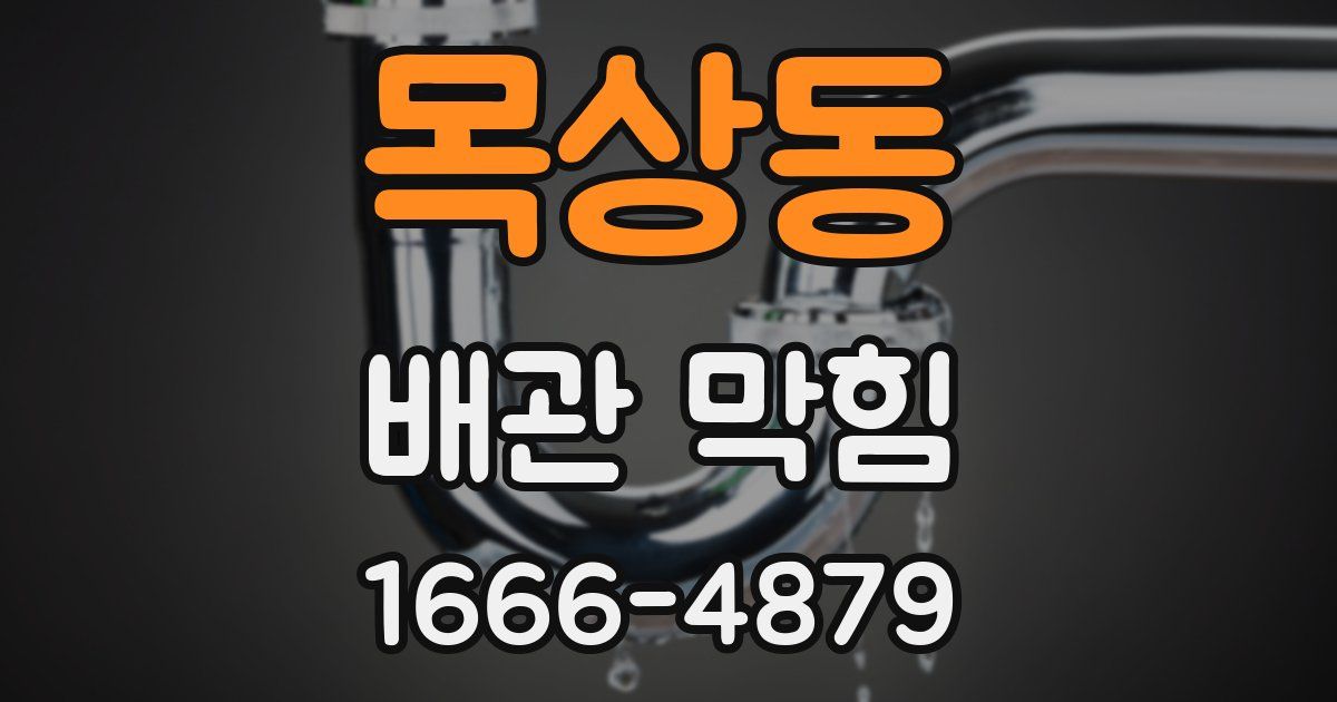 목상동 배관 막힘