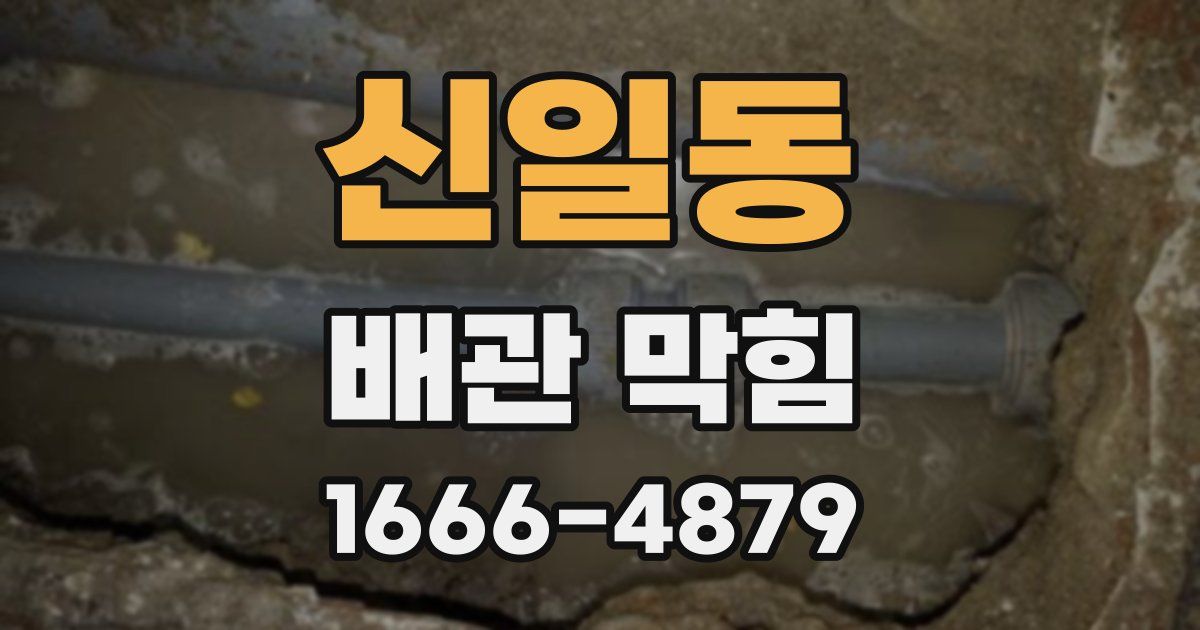 신일동 배관 막힘