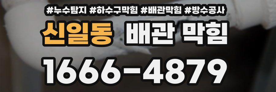 신일동 배관 막힘