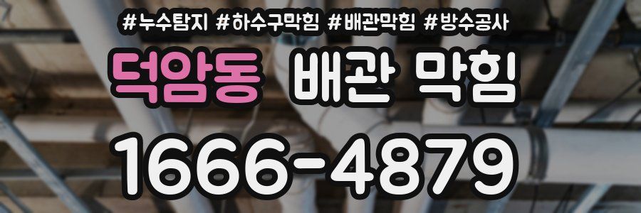 덕암동 배관 막힘