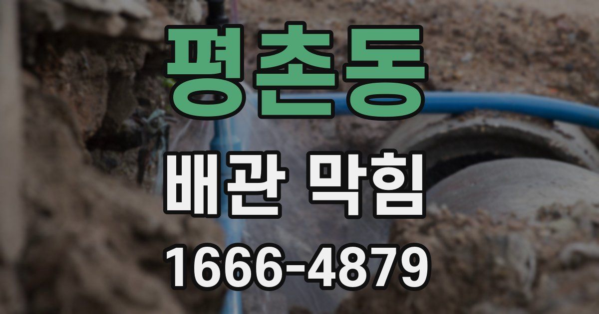 평촌동 배관 막힘