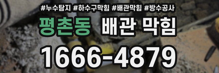 평촌동 배관 막힘