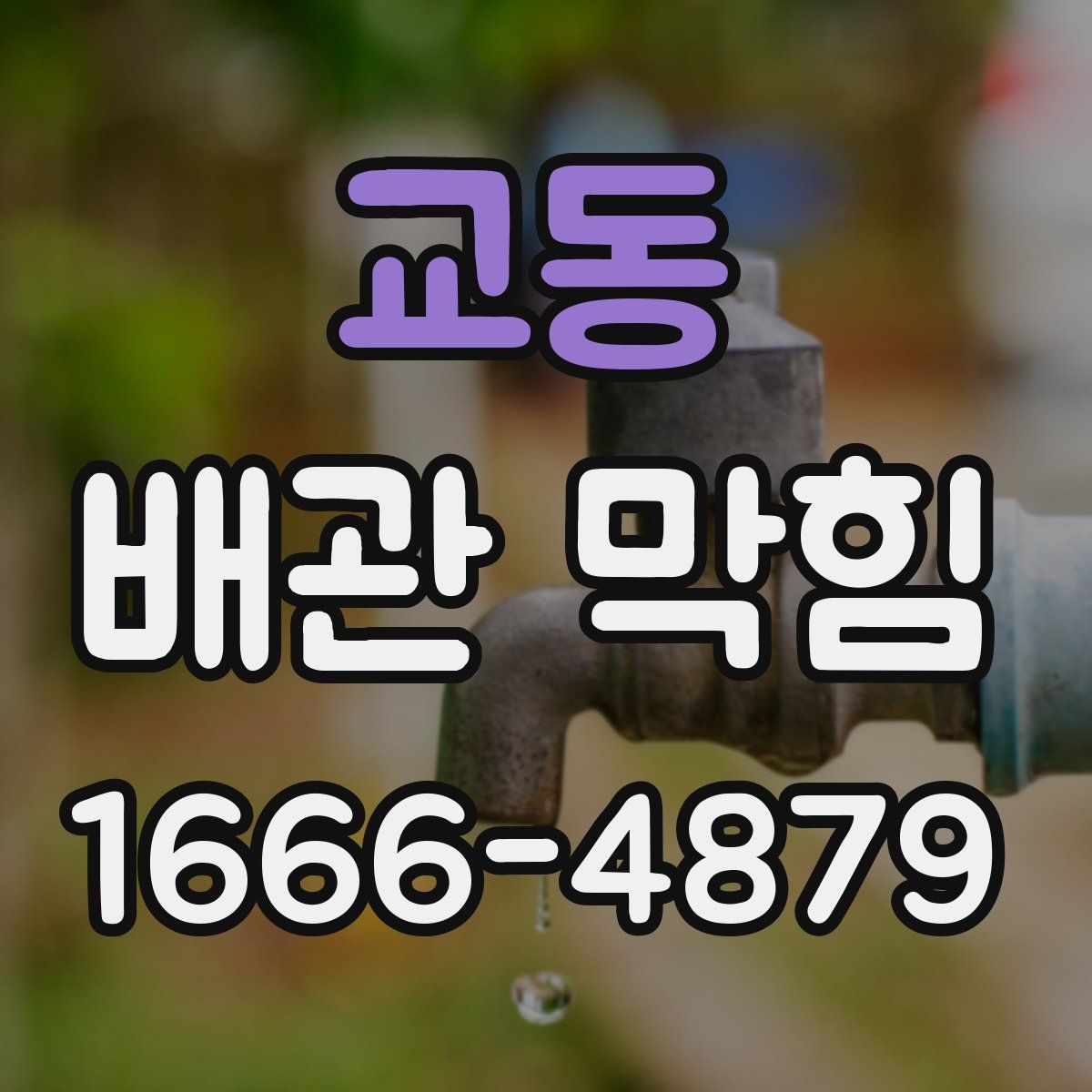 교동 배관 막힘