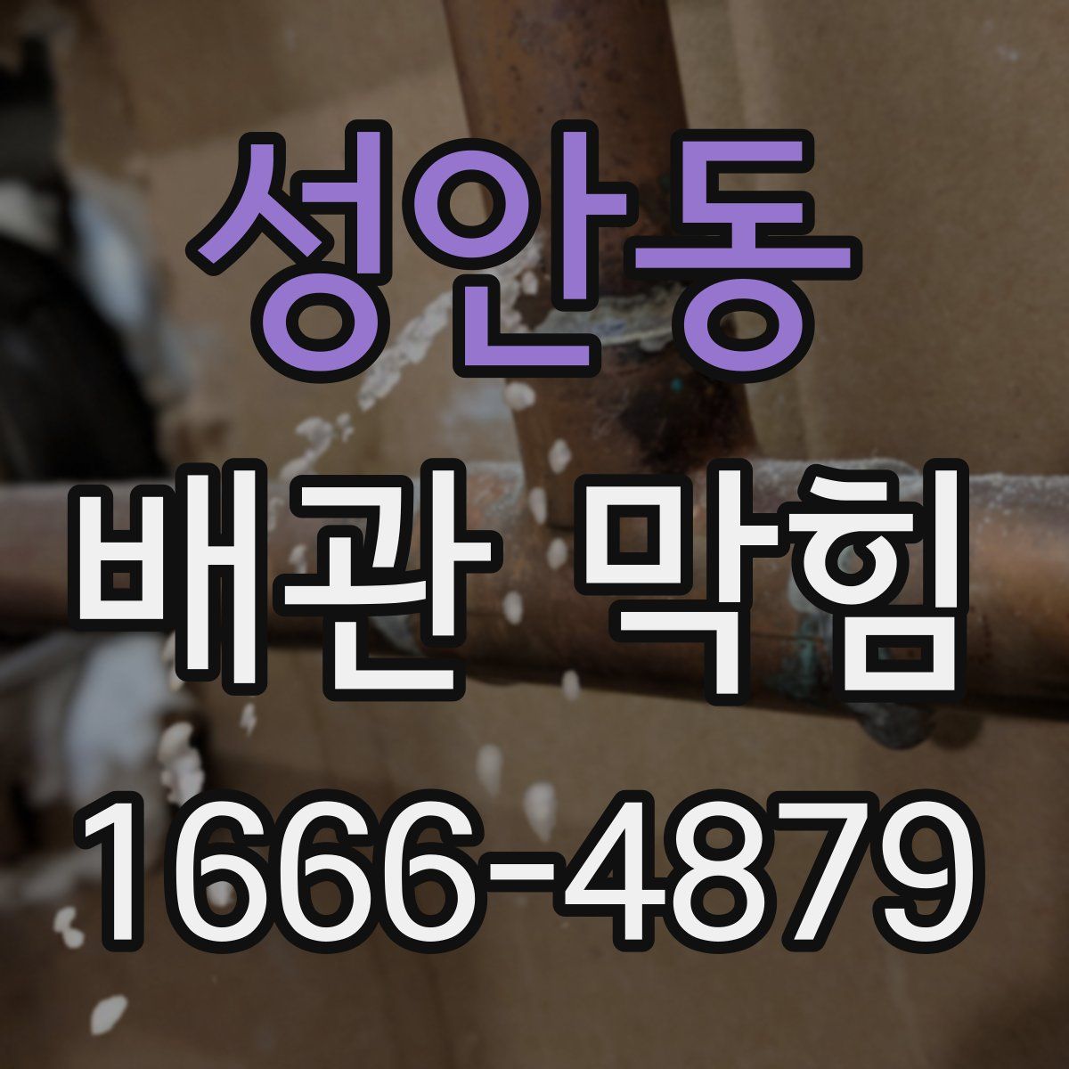 성안동 배관 막힘