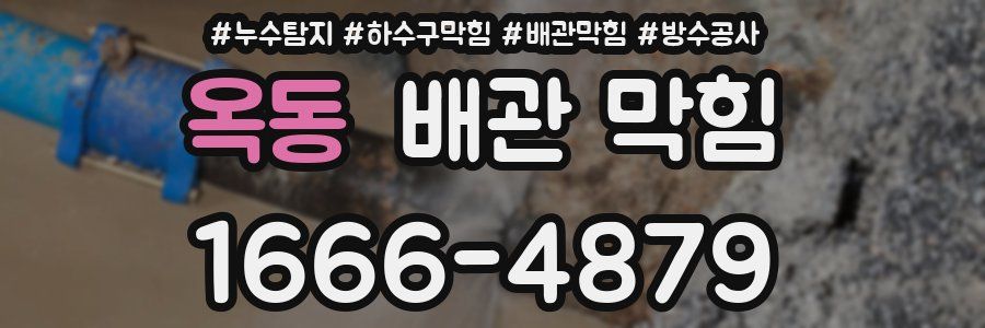 옥동 배관 막힘