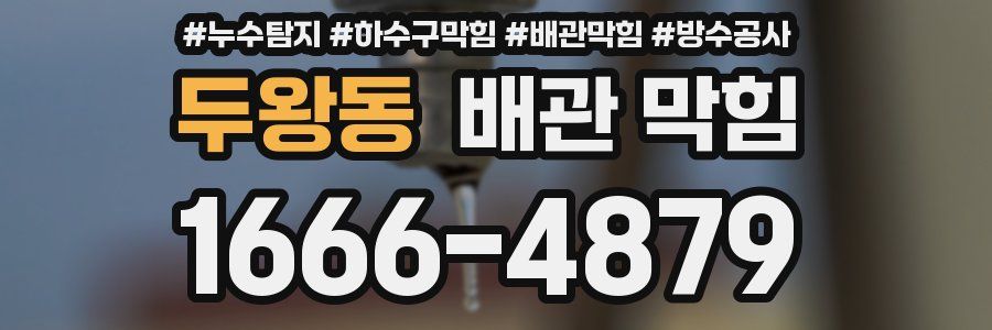 두왕동 배관 막힘