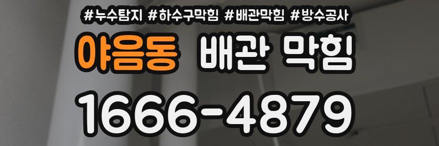 야음동 배관 막힘