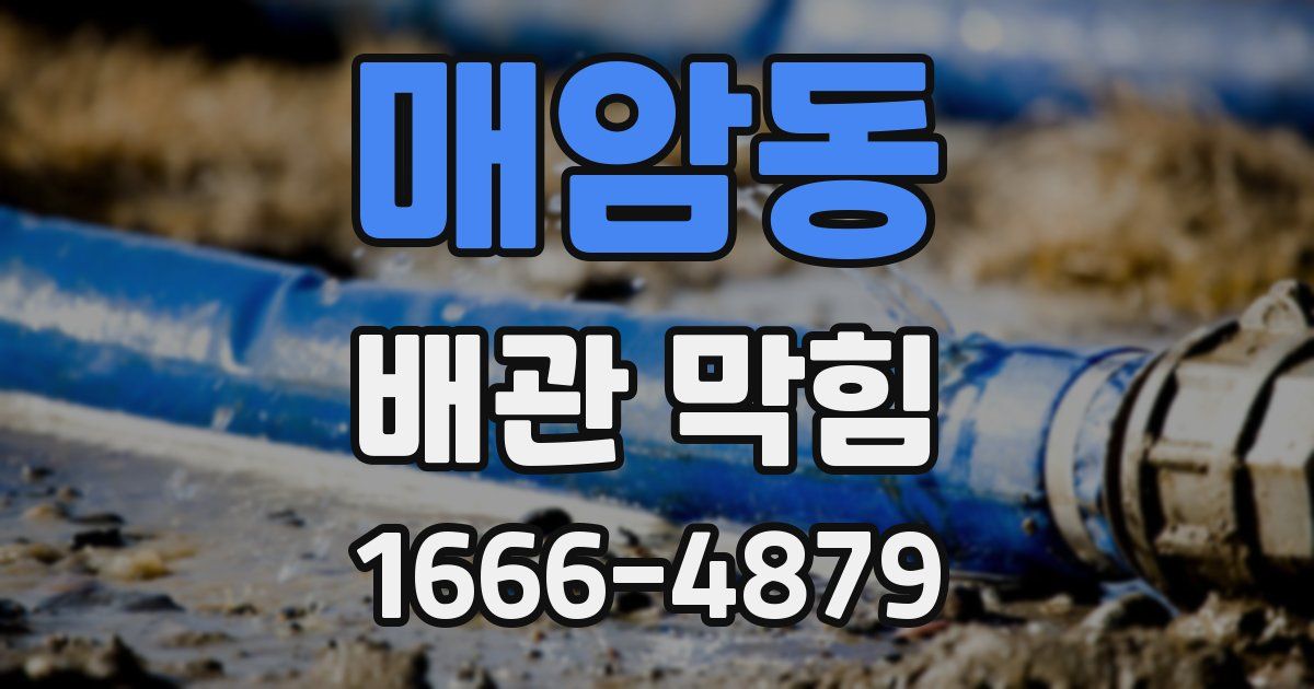 매암동 배관 막힘