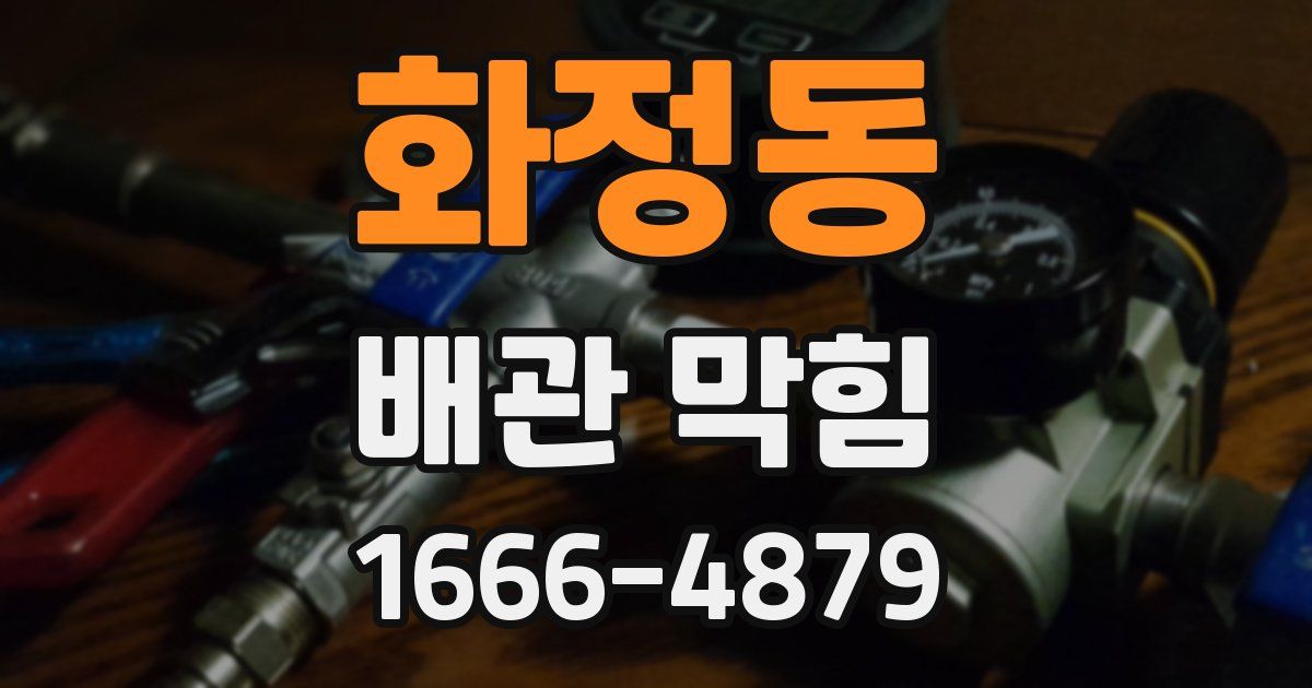 화정동 배관 막힘