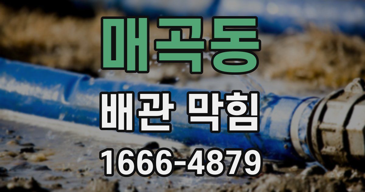 매곡동 배관 막힘