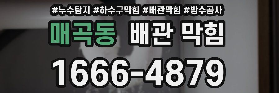 매곡동 배관 막힘